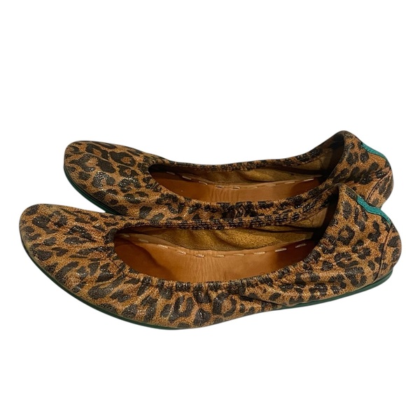 Tieks by Gavrieli Leopard Print Ballet Flats Size:8